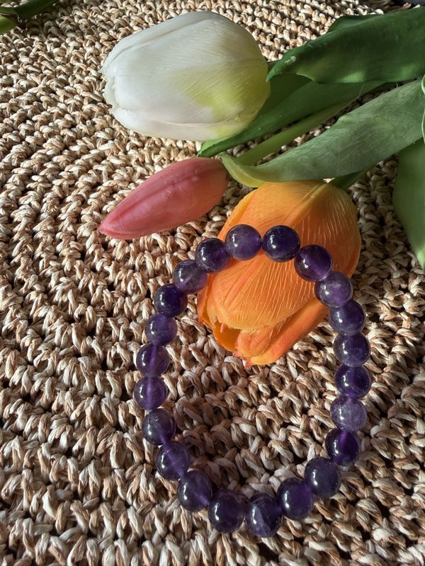 Armbånd Ametyst, 8mm