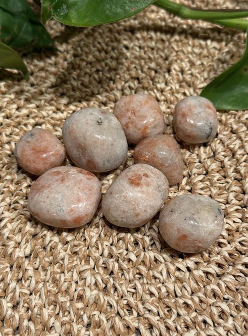 Hovedbilde Rosa kalsedon tumbles(tromlet stein)